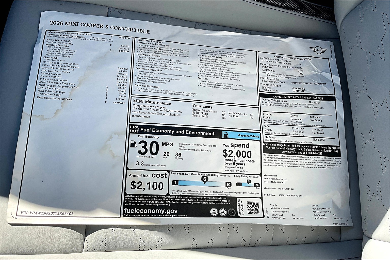 New 2026 MINI Convertible For Sale at MINI of the Main Line | VIN